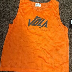 Orange Voila Mesh Tank Top
